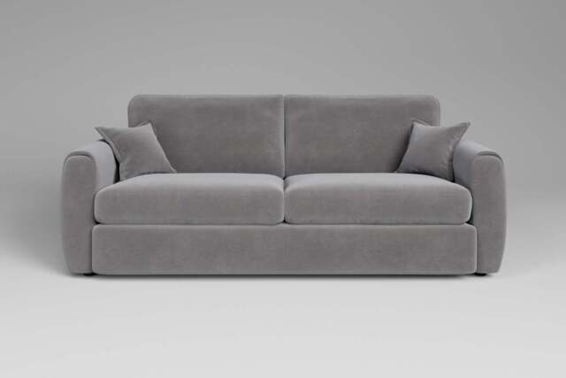 Tranquil - 4 Seater Sofa, Brushed Wool Feel / Pewter - image 1