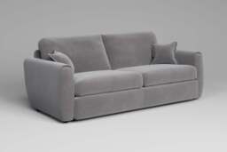 Tranquil - 4 Seater Sofa, Brushed Wool Feel / Pewter - thumbnail 2