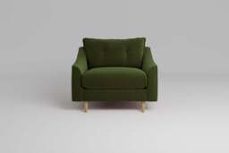 hush - Loveseat, Soft Touch Velvet / Avocado - thumbnail 1