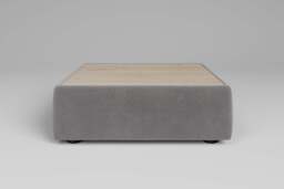 Utopia - Coffee Table - Rearrangeable Modular Sofa, Walnut / Brushed Wool Feel / Pewter - thumbnail 2