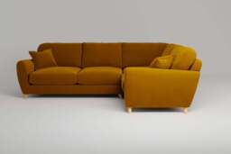 Cloud Nine - Small Corner Sofa, Luxe Woven Velvet / Cloud - thumbnail 6