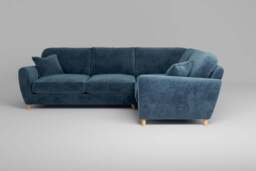 Cloud Nine - Small Corner Sofa, Luxe Woven Velvet / Cloud - thumbnail 4