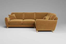 Cloud Nine - Small Corner Sofa, Luxe Woven Velvet / Cloud - thumbnail 2