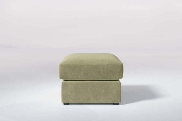 Tranquil - Small Storage Stool, Cotton Blend / Jade - image 1