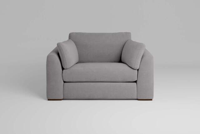 Muse - Loveseat, Brushed Wool Feel / Pewter - image 1