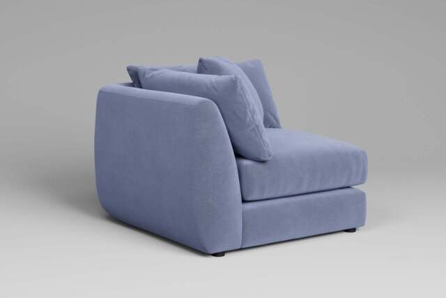 Utopia - All-in-one - Corner, left & right arm - Rearrangeable Modular Sofa, Brushed Wool Feel / Denim / Tailored Trim - image 1