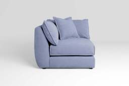 Utopia - All-in-one - Corner, left & right arm - Rearrangeable Modular Sofa, Brushed Wool Feel / Denim / Tailored Trim - thumbnail 3