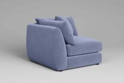 Utopia - All-in-one - Corner, left & right arm - Rearrangeable Modular Sofa, Brushed Wool Feel / Denim / Tailored Trim