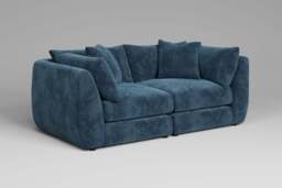 Utopia - 2 Piece - Rearrangeable Modular Sofa, Soft Woven Chenille / Fjord / Casual Trim - thumbnail 3