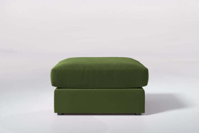 Mellow  -  Large Storage Stool, Soft Touch Velvet / Avocado - image 1