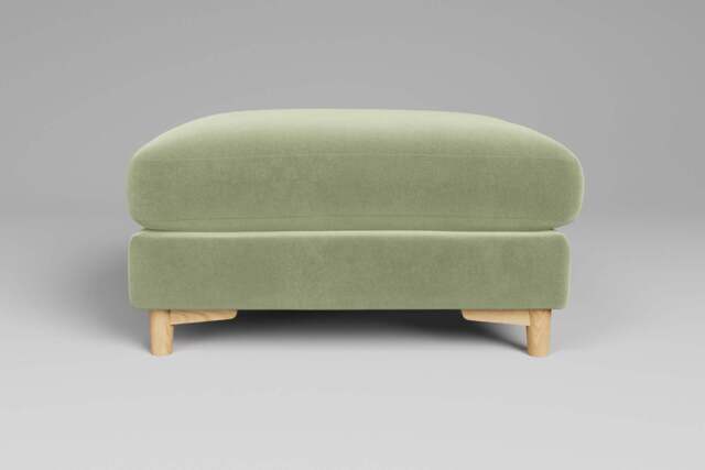 Fusion - Footstool (Large), Brushed Wool Feel / Sage - image 1