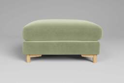 Fusion - Footstool (Large), Brushed Wool Feel / Sage