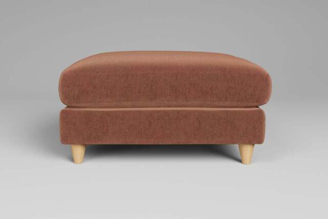 Cloud Nine - Footstool (Large), Luxe Woven Velvet / Apricot - image 1