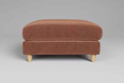 Cloud Nine - Footstool (Large), Luxe Woven Velvet / Apricot - thumbnail 1