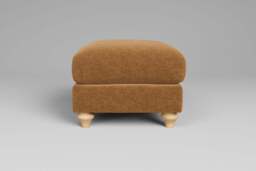 Daydream - Footstool (Small), Plush Chenille / Honey - thumbnail 1