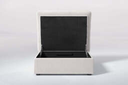 Muse - Large Storage Stool, Brushed Wool Feel / Whisper - thumbnail 2