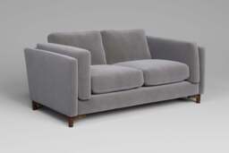 Fusion - 2 Seater Sofa, Brushed Wool Feel / Pewter - thumbnail 3