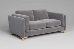 Fusion - 2 Seater Sofa, Brushed Wool Feel / Pewter - thumbnail 2