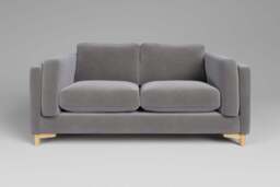 Fusion - 2 Seater Sofa, Brushed Wool Feel / Pewter