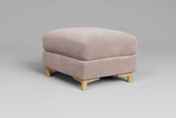 Fusion - Footstool (Small), Cotton Blend / Bisque - thumbnail 2