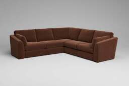 Muse - Large Corner Sofa, Soft Woven Chenille / Spice - thumbnail 7