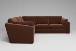 Muse - Large Corner Sofa, Soft Woven Chenille / Spice - thumbnail 6