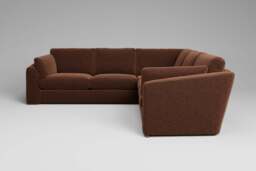 Muse - Large Corner Sofa, Soft Woven Chenille / Spice - thumbnail 5