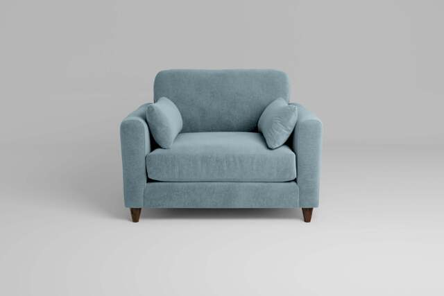 7th Heaven Midi - Loveseat, Cotton Blend / Topaz - image 1