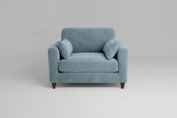 7th Heaven Midi - Loveseat, Cotton Blend / Topaz