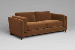 Fusion - 3 Seater Sofa, Plush Chenille / Maple - thumbnail 4