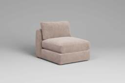 Zen - Armless Piece, Cotton Blend / Bisque / Standard Back Cushions - thumbnail 8