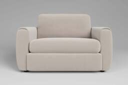 Tranquil - Loveseat, Plush Chenille / Chalk