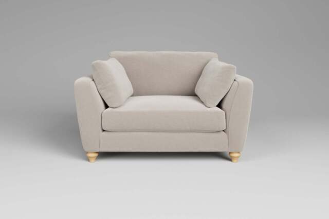 Daydream - Loveseat, Plush Chenille / Chalk - image 1