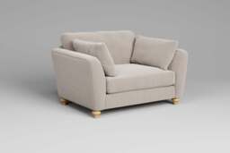Daydream - Loveseat, Plush Chenille / Chalk - thumbnail 2