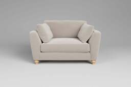 Daydream - Loveseat, Plush Chenille / Chalk
