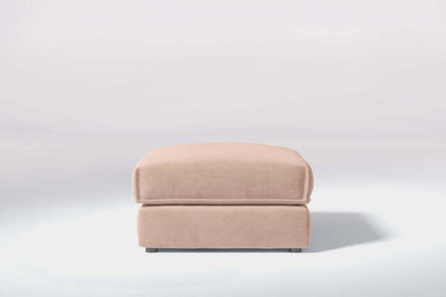 Utopia - Footstool - Rearrangeable Modular Sofa, Cotton Blend / Chai / Casual Trim - image 1