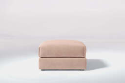 Utopia - Footstool - Rearrangeable Modular Sofa, Cotton Blend / Chai / Casual Trim - thumbnail 2