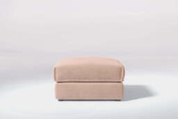 Utopia - Footstool - Rearrangeable Modular Sofa, Cotton Blend / Chai / Casual Trim - thumbnail 1