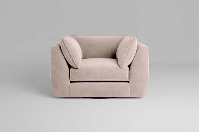 Utopia - Loveseat - Rearrangeable Modular Sofa, Cotton Blend / Bisque / Casual Trim - image 1