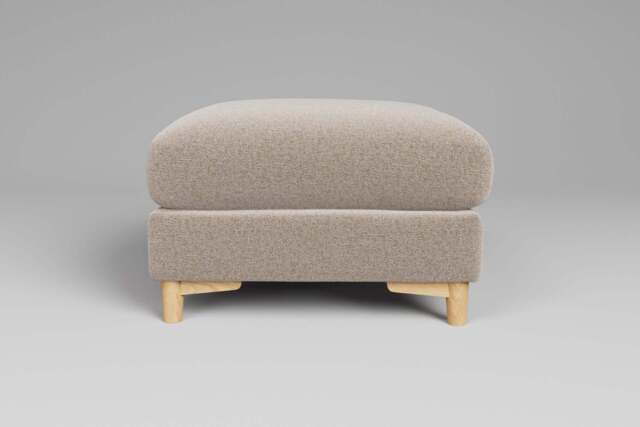 Fusion - Footstool (Medium), Basket weave / Sand - image 1
