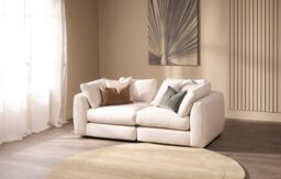Zen - 2 Piece - Rearrangeable Modular Sofa, Cotton Blend / Bisque / Standard Back Cushions - thumbnail 2
