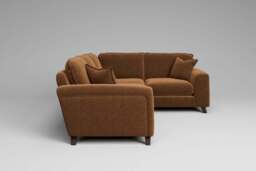 Serenity  -  Small Corner Sofa, Plush Chenille / Maple - thumbnail 2