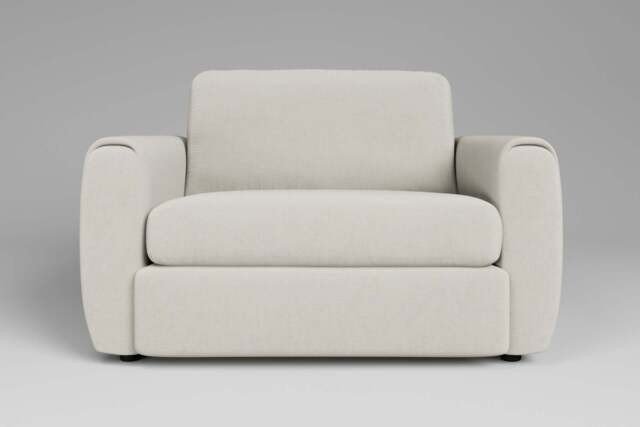 Tranquil - Loveseat, Luxe Woven Velvet / Snow - image 1