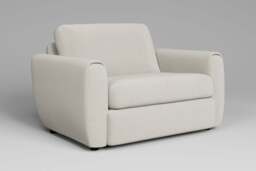 Tranquil - Loveseat, Luxe Woven Velvet / Snow - thumbnail 3