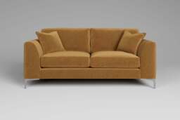 melody - 3 Seater Sofa, Luxe Woven Velvet / Old Gold