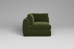 Zen - All-in-one - Corner, left & right arm, Soft Touch Velvet / Avocado / Standard Back Cushions - thumbnail 4
