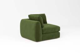 Zen - All-in-one - Corner, left & right arm, Soft Touch Velvet / Avocado / Standard Back Cushions - thumbnail 2