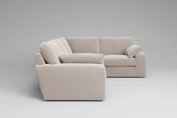 7th Heaven Maxi - Small Corner Sofa, Plush Chenille / Chalk - thumbnail 2