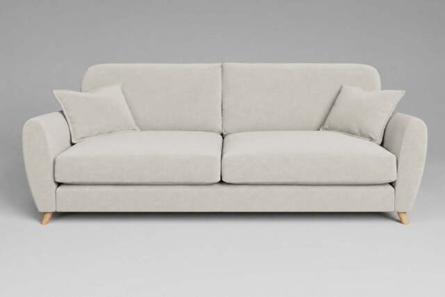 Cloud Nine - 4.5 Seater Sofa, Luxe Woven Velvet / Snow - image 1