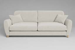 Cloud Nine - 4.5 Seater Sofa, Luxe Woven Velvet / Snow - thumbnail 1